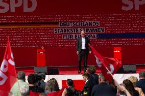 Last Rally For SPD Before The Europa Election 2024 In Duisburg