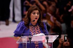 Clara Brugada Celebrates  Majority Of Votes Certification