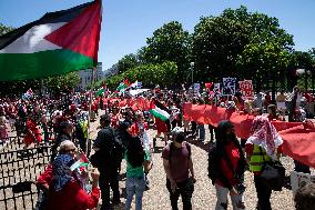Pro-Palestinians Demand President Biden Enforce Gaza ‘red Line’, Washington DC, USA