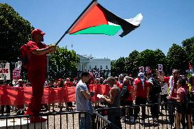 Pro-Palestinians Demand President Biden Enforce Gaza ‘red Line’, Washington DC, USA
