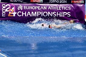 European Athletic Championships - Flavie Renouard Falls