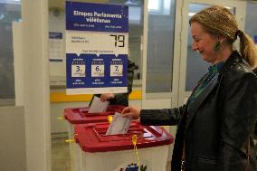 LATVIA-RIGA-EUROPEAN PARLIAMENT ELECTIONS-VOTING