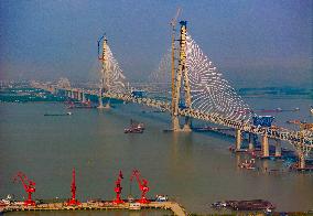 Changtai Yangtze River Bridge Construction in Taizhou