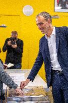 European Election - Raphael Glucksmann Casts His Ballot