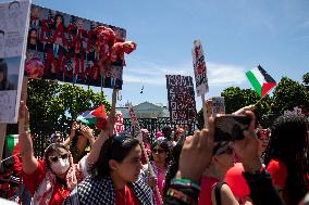 Pro-Palestine Protest Outside Of White House - Washington