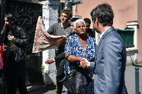 French PM Gabriel Attal votes for European Parliament Elections in Paris FA