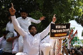 Protest Against The Rigging In Neet Exam - New Delhi