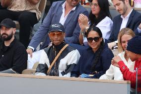 Pharrell Williams Looking Men's Final During The 2024 French Open - Village Day Fiftheeen NB