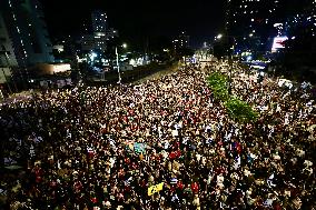 ISRAEL-TEL AVIV-GAZA-CEASEFIRE-DEMONSTRATION