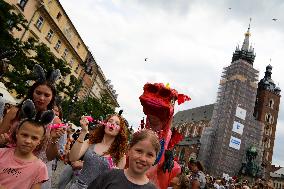 23rd Great Dragon Parade In Krakow