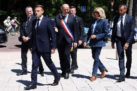 Emmanuel And Brigitte Macron At A Polling Station - Le Touquet