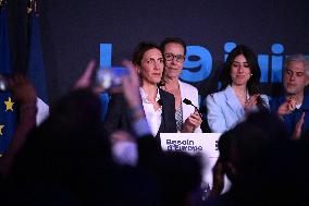 Valerie Hayer After Results European Parliament election - Paris