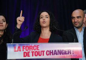 Manon Aubry After Results European Parliament Election - Paris