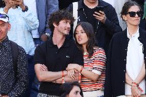 Celebrities During men's Final The 2024 French Open - Village Day Fiftheeen NB