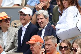 Celebrities During men's Final The 2024 French Open - Village Day Fiftheeen NB