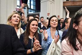 Reconquete election night after the voting for the European Parliament Elections in Paris FA