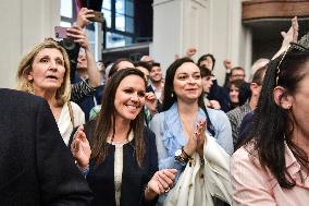 Reconquete election night after the voting for the European Parliament Elections in Paris FA