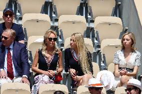 Celebrities During men's Final The 2024 French Open - Village Day Fiftheeen NB