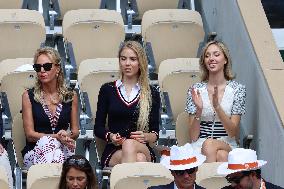 Celebrities During men's Final The 2024 French Open - Village Day Fiftheeen NB