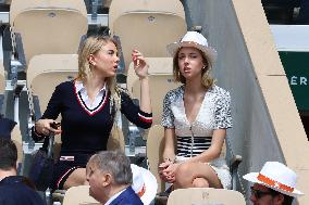 Celebrities During men's Final The 2024 French Open - Village Day Fiftheeen NB