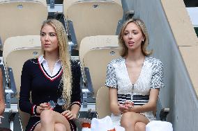 Celebrities During men's Final The 2024 French Open - Village Day Fiftheeen NB