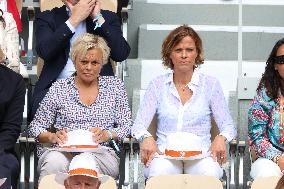 Celebrities During men's Final The 2024 French Open - Village Day Fiftheeen NB