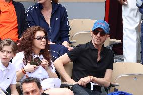 Celebrities During men's Final The 2024 French Open - Village Day Fiftheeen NB