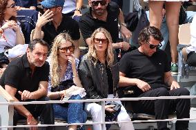 Celebrities During men's Final The 2024 French Open - Village Day Fiftheeen NB