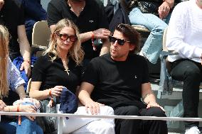 Celebrities During men's Final The 2024 French Open - Village Day Fiftheeen NB