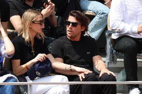 Celebrities During men's Final The 2024 French Open - Village Day Fiftheeen NB