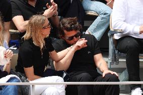 Celebrities During men's Final The 2024 French Open - Village Day Fiftheeen NB