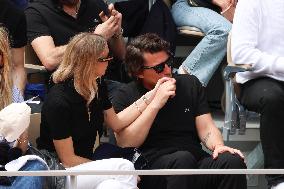 Celebrities During men's Final The 2024 French Open - Village Day Fiftheeen NB