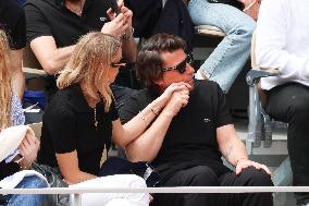 Celebrities During men's Final The 2024 French Open - Village Day Fiftheeen NB