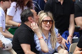 Celebrities During men's Final The 2024 French Open - Village Day Fiftheeen NB