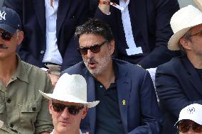 Celebrities During men's Final The 2024 French Open - Village Day Fiftheeen NB