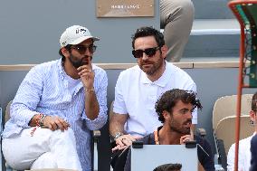 Celebrities During men's Final The 2024 French Open - Village Day Fiftheeen NB