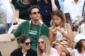 Celebrities During men's Final The 2024 French Open - Village Day Fiftheeen NB