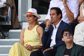 Celebrities During men's Final The 2024 French Open - Village Day Fiftheeen NB