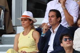 Celebrities During men's Final The 2024 French Open - Village Day Fiftheeen NB