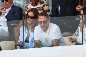 Celebrities During men's Final The 2024 French Open - Village Day Fiftheeen NB