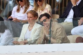 Celebrities During men's Final The 2024 French Open - Village Day Fiftheeen NB