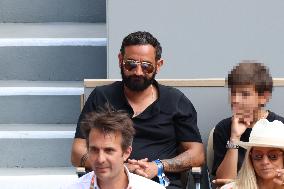 Celebrities During men's Final The 2024 French Open - Village Day Fiftheeen NB