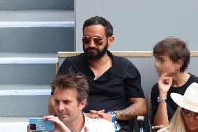 Celebrities During men's Final The 2024 French Open - Village Day Fiftheeen NB