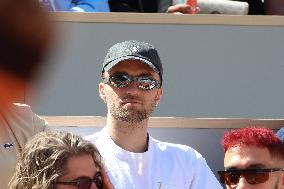 Celebrities During men's Final The 2024 French Open - Village Day Fiftheeen NB