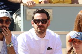 Celebrities During men's Final The 2024 French Open - Village Day Fiftheeen NB