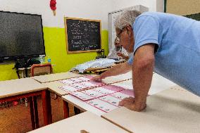 The Counting Of The European Elections In Pisa,