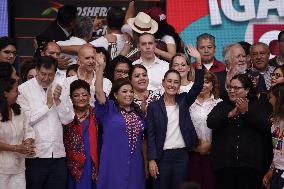 Clara Brugada Celebrates Majority of Votes Certification - Mexico