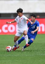 (SP)CHINA-SHAANXI-WEINAN-FOOTBALL-FRIENDLY MATCH-UZB VS VIE (CN)