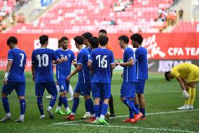 (SP)CHINA-SHAANXI-WEINAN-FOOTBALL-FRIENDLY MATCH-UZB VS VIE (CN)