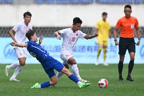 (SP)CHINA-SHAANXI-WEINAN-FOOTBALL-FRIENDLY MATCH-UZB VS VIE (CN)